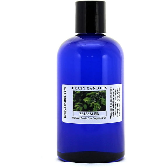 Crazy Candles 8oz Balsam Fir 8 Fl Oz Bottle (237ml) Premium Grade Scented Fragrance Oil (MADE IN USA)