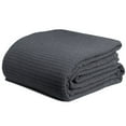 thumbnail image 2 of TreeWool, Waffle Weave 100% Cotton Breathable Blanket 420 GSM, Twin Size, 90" x 66", Gray, 2 of 7