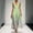 01-Light Green, variant on Women Sleeveless Deep V Neck Ruched Waist Floral Print Chiffon Maxi Dress Flowy A Line Spring Summer Beach Wedding Guest Vacation Long Dress 01-Light Green XXL