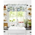 thumbnail image 6 of Fall Valances for Windows, Pumpkin Green Eucalyptus Leaves Flower Letter Harvest Rod Pocket Short Window Valance Curtains Holiday Window Treatment for Kitchen Living Room Bathroom, 54"x18", 6 of 6