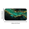 thumbnail image 5 of Shangniulu Black Green Marble Door Mat,Welcome Doormat Decorative Home Floor Mat, Non Slip Rubber Back and Water Absorption for Outdoor Indoor Entrance Decor 19.68*39.37 in, 5 of 6