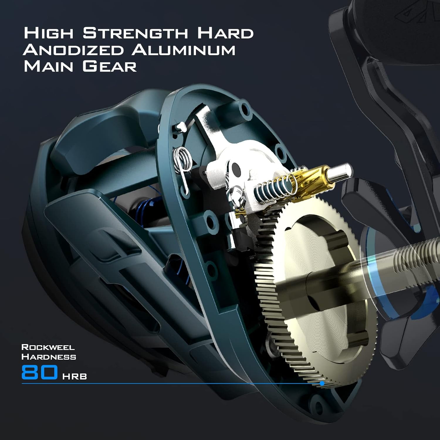 KastKing Baitcasting Fishing Reel,  6.7oz, 17.64 LBs 11+1 Shielded BB,6.5:1 Gear Ratios- MegaJaws