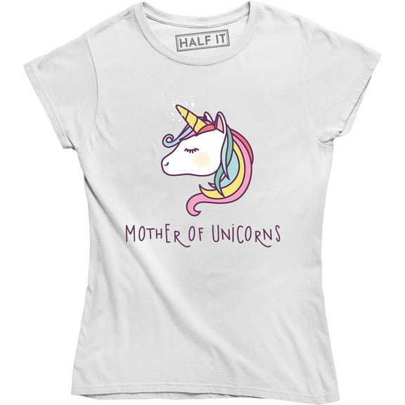 Mother Of Unicorns - Magical Rainbow Horse Women's T-Shirt
