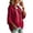 U8-Red, variant on Textilo Women Pullover Sweaters 3/4 Batwing Sleeve Drawstring Hoodie Hooded Solid Color Sweatshirts Lightweight Y2k Casual 2026 Fall Winter Clothes,Coffee M