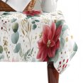 thumbnail image 4 of Christmas Table Cloth Waterproof Tablecloths, Xmas Botanical Floral Farmhouse Watercolor Tablecloth Dining Table Cover for Kitchen Party Tabletop Outdoor, Rectangle Tablecloth 60x102 Inch, 4 of 9