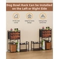 thumbnail image 6 of MIDOQIN Elevated Dog Bowls, Raised Dog Bowl Stand with Dog Toy Bin Basket Dog Food and Water Bowl Feeding Station, Lifted Dog Bowl Holder Cabinet with Pet Storage Organizer, 6 of 9