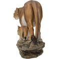thumbnail image 5 of Safari African Lion Queen Lioness With Cub Family Statue 11"L Animal Collectible, 5 of 6