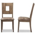 thumbnail image 4 of Chaise de Salle à Manger Gillian Shabby Chic en Marron (Lot de 2), 4 of 4