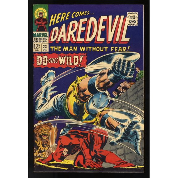 Daredevil #23 VF 8.0 Gladiator! Masked Marauder! Tri-Man! Comic Book