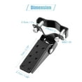 thumbnail image 2 of 1 Pair Black Stainless Steel Motorcycle Non-Slip Folding Fork Foot Step Rest Pedal, 2 of 7