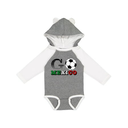 

Inktastic Go Mexico- Soccer Football Gift Baby Boy or Baby Girl Long Sleeve Bodysuit