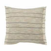 4 x 20 x 20 in. Tan Coastal Zippered Jute Throw Pillow - Set of 2