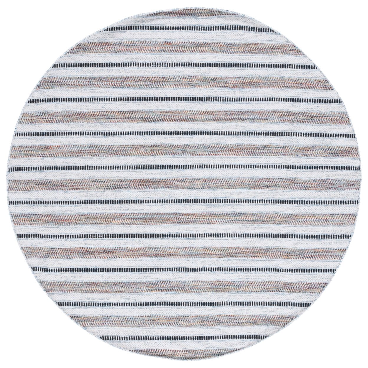 SAFAVIEH Montage Gladwyn Geometric Indoor/Outdoor Runner Rug, Rust/Ivory, 2' x 10'