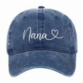 thumbnail image 2 of XIAOCHA Women's Vintage Washed Embroidered Baseball Cap Adjustable Hat Band Outdoor Party Dad Hat,Navy, 2 of 4