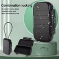 thumbnail image 6 of Xirurus Portable Waterproof Security Key Lock Box, 5.12"×10.24"×2.76", 7mm Steel Cable, Combination Lock, Rust‑Proof, Ideal for Outdoor & Travel, 6 of 9