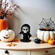 thumbnail image 2 of Movable Sickle Grim Reaper Figurine Halloween Decoration Sickle Grim Reaper, 2 of 5