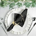 thumbnail image 3 of Balsa Circle 5 Pieces Black 20" Geometric Design Polyester Dinner Napkins Tablecloths, 3 of 8