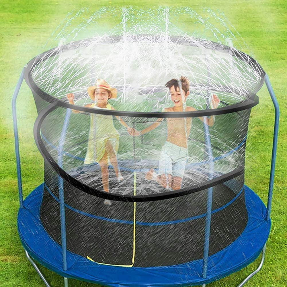 Toyify Trampoline Sprinklers For Kids Outdoor Trampoline Water Sprinkler Fun Summer Water Game Toys Sprinkler For Trampoline 39 Ft Long For Water Play Games And Summer Fun In Yards Walmart Com