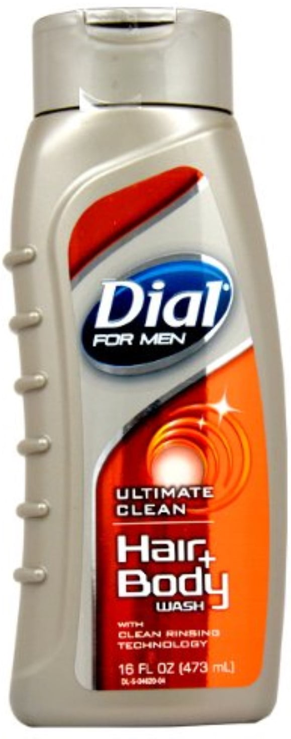 Dial For Men Hair + Body Hydrating Wash, Ultimate Clean, 16 oz (Pack of
