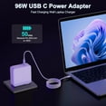 thumbnail image 2 of SUTENGDA Compatible for Mac Book Pro Charger - 96W Power Adapter Compatible with USB C Port MacBook Pro & MacBook Air 13  14  15  16 inch  All USB C Device  6.6ft USB-C to C Charge Cable, 2 of 6