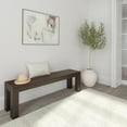 thumbnail image 5 of Plank+Beam 60" Modern Wood Dining Bench, Solid Wood Bench for Dining Table, 5 of 8