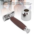 thumbnail image 3 of Kit de Rasage Manuel, Poignée en Bois Kit de Rasage à Double Tranchant Portable Sécurité pour Usage Domestique pour Hommes, 3 of 7