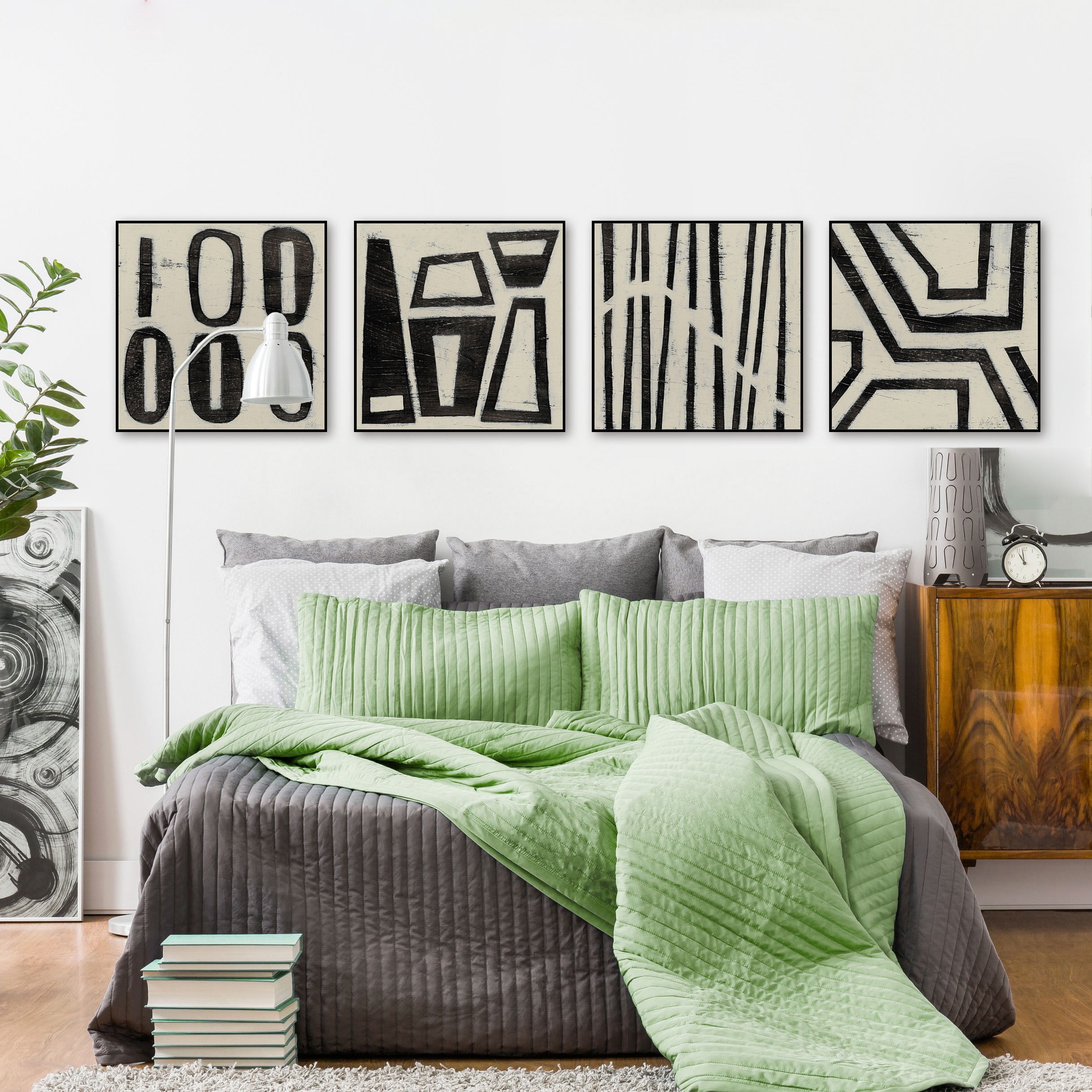 Hieroglyphs Quadriptych