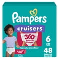 thumbnail image 1 of Pampers Diapers - Cruisers 360° - Size 6, up to 100% Leakproof Fit, Designed for Active Babies, Pull On Diaper, EZ Off Tabs Designed for Easy Changes, 1 of 22