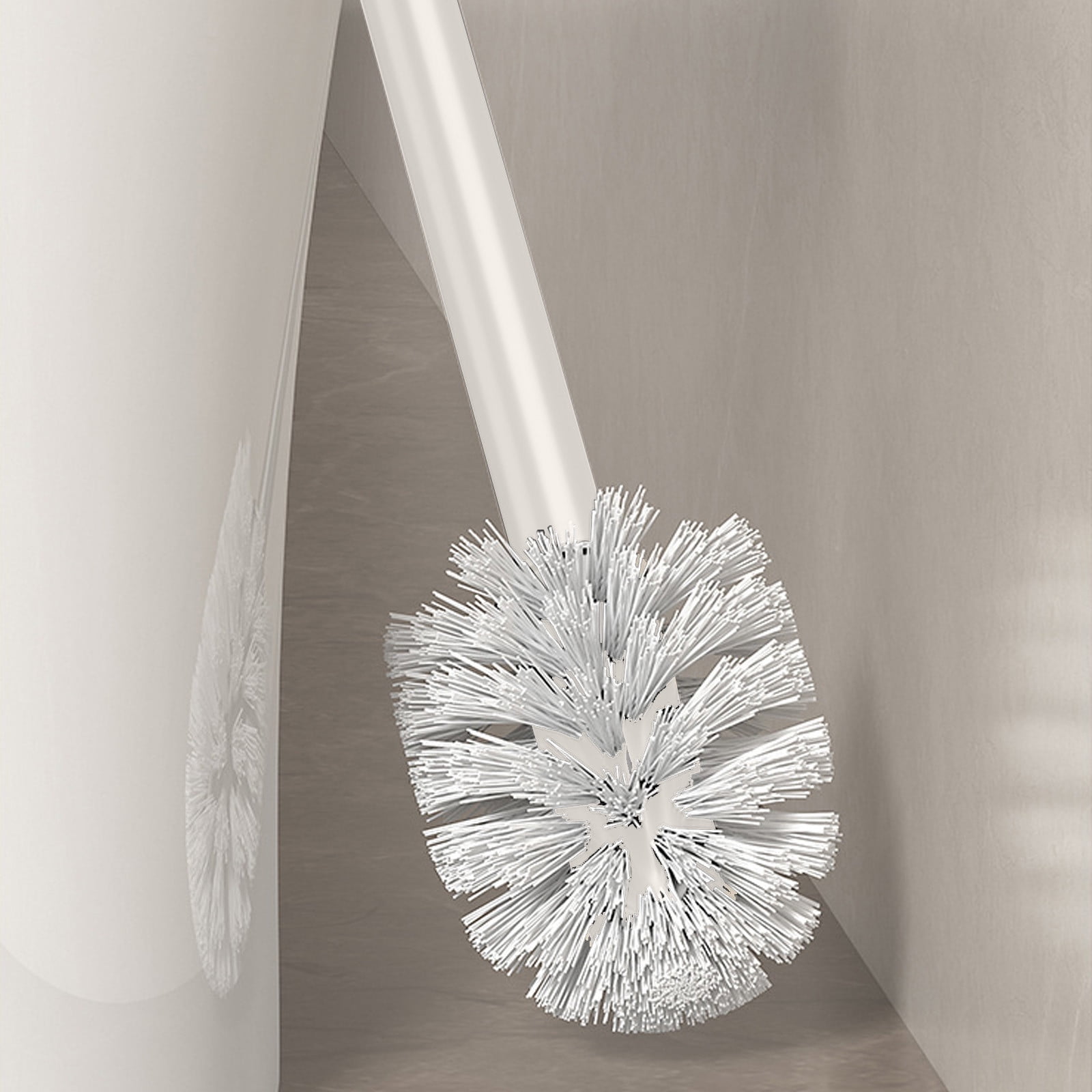 Toilet Brush and Holder Set with Drip Tray | Toilet Bowl Brush & Toilet Bowl Cleaner Brush Combo | Bathroom Cleaning Organizer | Strong Bristles | Easy Maintenance | Xuniizn