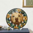 thumbnail image 4 of Yayeee Wall Clock Battery Operated 9.5" Silent Quartz Non-Ticking for Living Room Decor, Flowers and Dog, 4 of 8