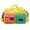 Yellow, variant on Color Block Multi Pocket Travel Tote Bag, Large Capacity Canvas Handbag with Detachable Shoulder Strap for Maternity Daily Travel Light Black