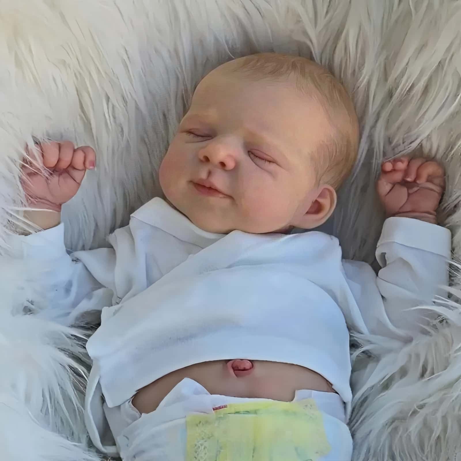 19 Inch adorable reborn baby doll - realistic details, hand-painted appearance, cute and real - perfect for collection and gift giving