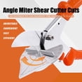 thumbnail image 4 of Hilitchi Upgraded Multi Angle Miter Shear Cutter Cuts 45 to 135 Degree Miter Snips Cutting Tool for Small Miter Jobs and DIY Projects with 5 Replacement Blades and Spanner, 4 of 7