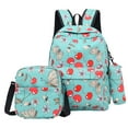 thumbnail image 1 of relayinert Spacious And Durable School Backpack For Unisex Students Fashionable And Exquisite Gift School Bags Cherry 1Set, 1 of 6