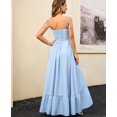 thumbnail image 3 of Vestido largo GLNEGE para mujer, verano, con tirantes finos, azul, 3 of 5