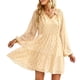 thumbnail image 2 of Vestido Casual Para Mujer, Vestido Con Cuello En V Con Cordón Largo, Elegante, Transpirable Para El Trabajo Para El Club ANGGREK Otros, 2 of 7