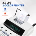 thumbnail image 4 of VUSIGN Printing Calculator, 12-Digit Thermal Printing Adding Machine with Fluorescent Display, 2-Color Printing, 2.0 LPS Business Calculator for Accounting, Office and Retail, AC, 4 of 8