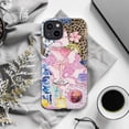 thumbnail image 6 of Coquette Aesthetic Phone Case, Leopard Print & Pink Cocktail Collage Cover for iPhone 17 16 15 14 13 12 11 Pro Plus Max Mini, 6 of 6