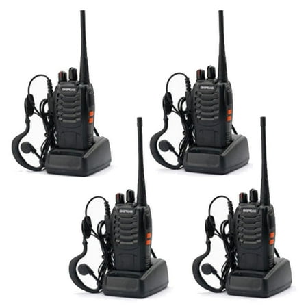 Bike Intercom Radio - Ktaxon Lot 4 Baofeng BF-888S Long Range Walkie Talkie 400-470MHZ Two-Way Radio Intercom
