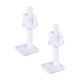 thumbnail image 1 of 4Pcs Plastic Toilet Seat Hinge Bolt Screw with Nuts Set 27x27mm(Random Screw Style), 1 of 2