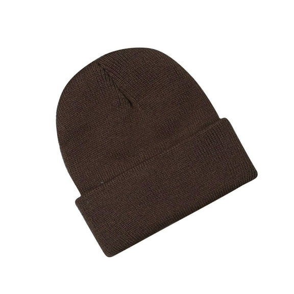 SGFCWSX Boys Girls Winter Beanie Knit Hat Kids Soft Fleece Windproof Warm Cap Coffee Size 0-3 Years