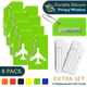 thumbnail image 1 of Etiquetas de equipaje de silicona ComfiTime Aprobadas por la TSA Color Verde, 1 of 11