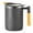 Black, variant on LILIANG 15oz Insulated Stainless Steel Coffee Mug Office Travel Tea Cup with Lid and Handle