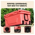 thumbnail image 2 of 65QT Portable Cooler, Outdoor Camping Ice Chest with Wheels - 5-Day Ice Retention Red + Garden & Outdoor + ABS + Plastic, 2 of 7