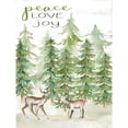 thumbnail image 3 of Jacobs, Cindy 19x24 Black Modern Framed Museum Art Print Titled - Peace Love Joy Deer, 3 of 5