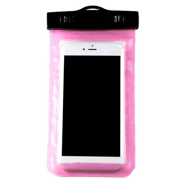 Sonducket Bolsa impermeable Universal para teléfono, bolsa a prueba de agua para móvil de menos de 5,8 pulgadas, funda de PVC para iPhone, Samsung, Deportes acuáticos Rosa roja Sonducket HW1078-07