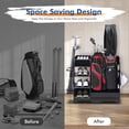 thumbnail image 6 of Superjoe Golf Bag Organizer, Stylish Golf Bag Storage Rack, Premium Wooden Golf Storage Rack, Golf Equipment Organizer for Garage, Indoor Spaces and More (Black), 6 of 6
