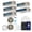 White & Size 5 Zone - 55000 BTU 11+11+11+11+22, variant on DELLA 55K BTU 5 Zone (5x9,500 BTU) Concealed Ducted Mini Split AC, 18.5 SEER2, Energy Star, 230V Inverter Heat Pump System, Pre-Charged, Work with Alexa and WiFi, 25ft Kit & Thermostat