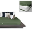 4 Piece Zipper Sheet Set Includes (1 Zipper Fitted Sheet, 1 Flat Sheet