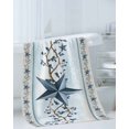 thumbnail image 3 of Country Star Blue Towel Set of 3, Soft Microfiber Bath Towels, Hand Towel, Washcloths, Farmhouse Vintage Branches Wooden Quick-Dry Absorbent Towels for Bathroom Kitchen Hotel Beach Gym Spa, 3 of 7